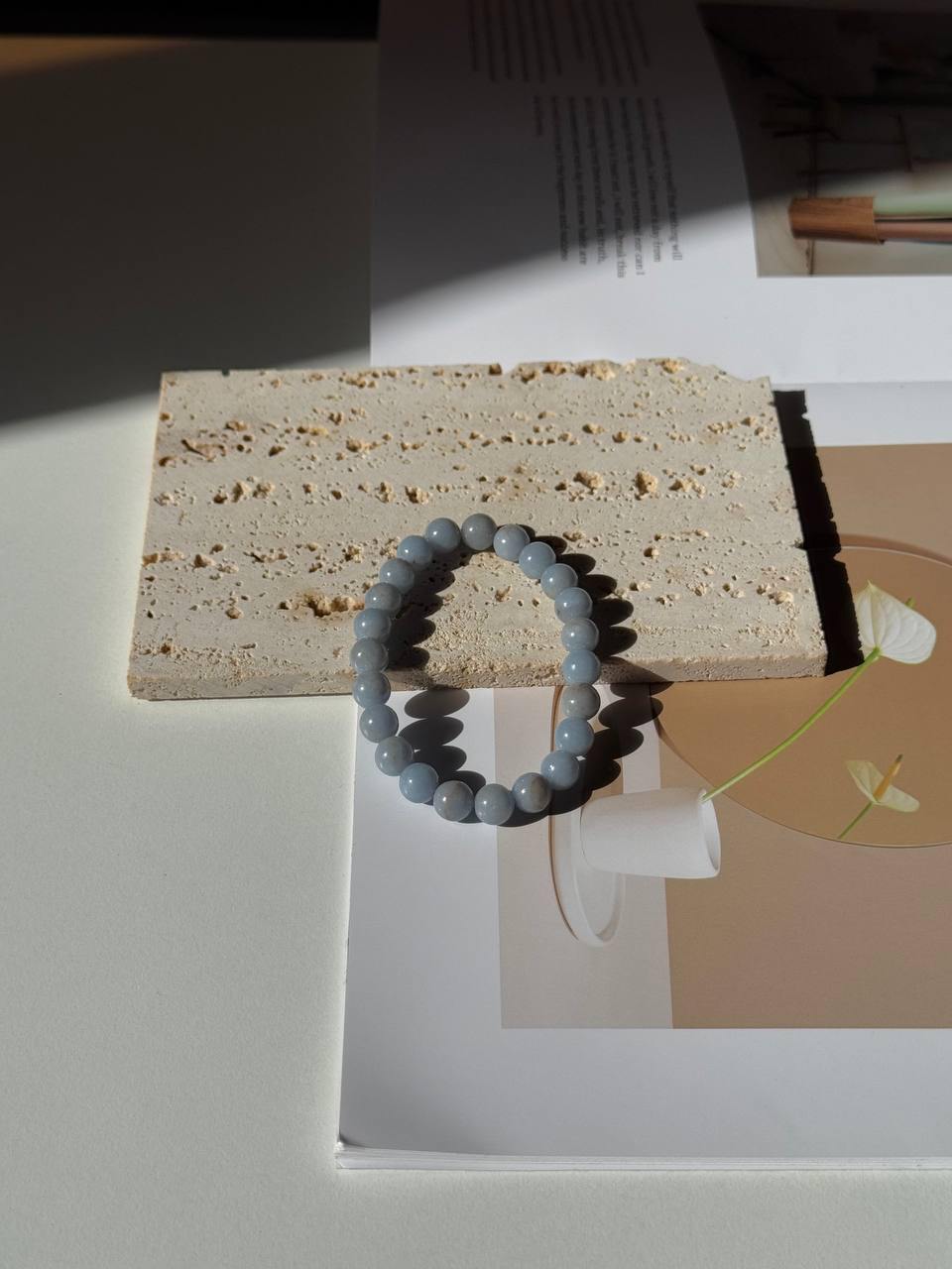 Angelite Bracelet | The Connection and Peace stone